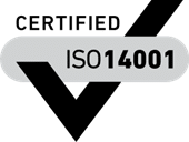 Symbol for ISO 14001 sertifisering