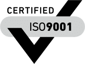 Symbol for ISO 9001 sertifisering