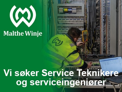 Vi søker service teknikere og serviceingeniører